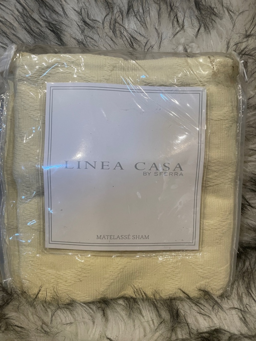 Linea Casa SFERRA Matelassé King Sham New!